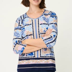 Olsen Hannah Shirt With Placement Print
