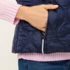 Olsen Vest with Stand-Up Collar And Zipper