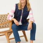 Olsen Sweater With Striped Design