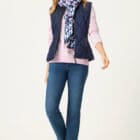 Olsen Vest with Stand-Up Collar And Zipper