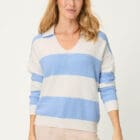 Olsen Sweater With Striped Pattern