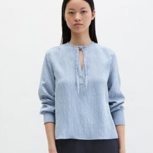 Marc O Polo Crinkle Striped Blouse A-Shape