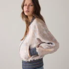 Summum Bomber Jacket In Jacquard Fabric