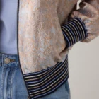 Summum Bomber Jacket In Jacquard Fabric