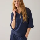 Summum Pinstripe Polo Shirt In Soft Scuba Fabric