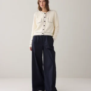Soft wide-leg trousers