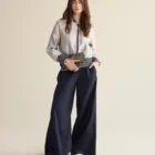Soft wide-leg trousers