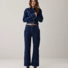 Summum Flared Jeans In Rinse Denim
