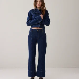 Summum Flared Jeans In Rinse Denim