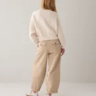 Summum Cocoon-Fit Cotton-Blend Trousers