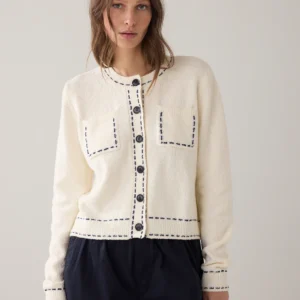 Summum Short Cotton-Blend Cardigan