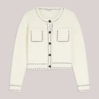 Summum Short Cotton-Blend Cardigan