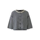 Oui Pullover - Navy / White - 96616 - 0571