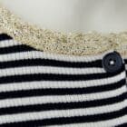 Oui Pullover - Navy / White - 96616 - 0571