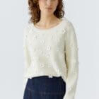 Oui Pullover - Cream - 96701 - 1018
