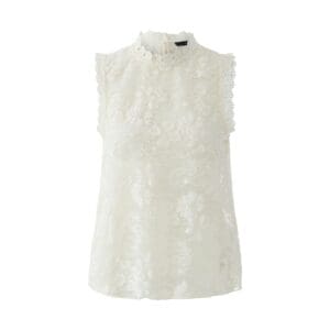 Oui Lace Blouse - Cream - 96796 -1018