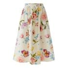 Oui Skirt - White / Red  97098 - 0103