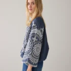 Summum Woman Chambray Top With Embroidery