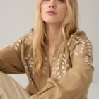 Summum Woman Blouse In Linen-Look Cotton