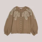 Summum Woman Blouse In Linen-Look Cotton