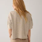 Summum Woman Striped Scuba Top