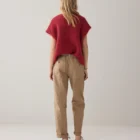 Summum Woman Loose Tapered Trousers With Drawstring Fastening