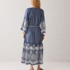 Summum Woman Chambray dress with embroidery