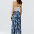 Oui Skirt - Off White Blue 96390 - 0115