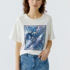 Oui T/Shirt - Cloud Dancer 96414 - 1006