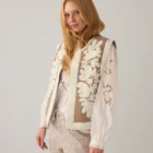 Summum Woman Embroidered Cotton Gilet