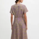 Marc O Polo Crinkle Dress Shaped Made From A Printed Viscose Blend