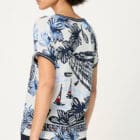 Olsen Cosima Shirt With Panel Print - Riviera Mood