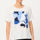 Olsen Cosima Shirt With Placement Print And Decorative Elements - Riviera Mood