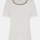 Olsen Edda Shirt With Embellished Round Neckline