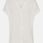 Olsen Cosima Shirt With Full Button Placket - Gloden Glow