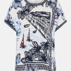 Olsen Cosima Shirt With Panel Print - Riviera Mood