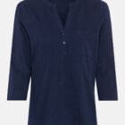 Olsen Hannah Shirt With Button Placket - Riviera Mood