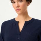 Olsen Hannah Shirt With Button Placket - Riviera Mood