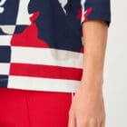 Olsen Hannah Shirt With Panel Print - Riviera Mood