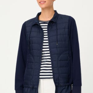 Olsen Jersey Jacket In A Material Mix -Riviera Mood