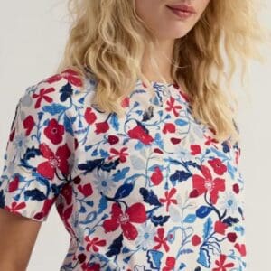 Seasalt Bryher View Printed T-Shirt In GOTS Organic Cotton