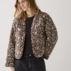 Summum Woman Reversible Kimono Jacket In Block Print