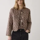 Summum Woman Reversible Kimono Jacket In Block Print