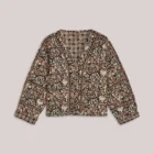 Summum Woman Reversible Kimono Jacket In Block Print