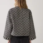 Summum Woman Reversible Kimono Jacket In Jacquard Fabric