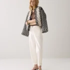 Summum Woman Loose Tapered Trousers With Button Fastening