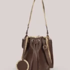Summum Woman Bucket Bag With Raffia