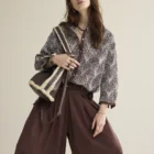 Summum Woman Bucket Bag With Raffia