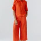 Oui Linen Pants - 97141