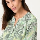 Olsen Blouse With All-Over Design And Tunic Neckline - Neo Safari